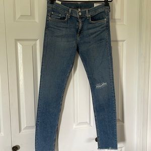 rag & bone Women's Skinny Jeans in Medium Blue